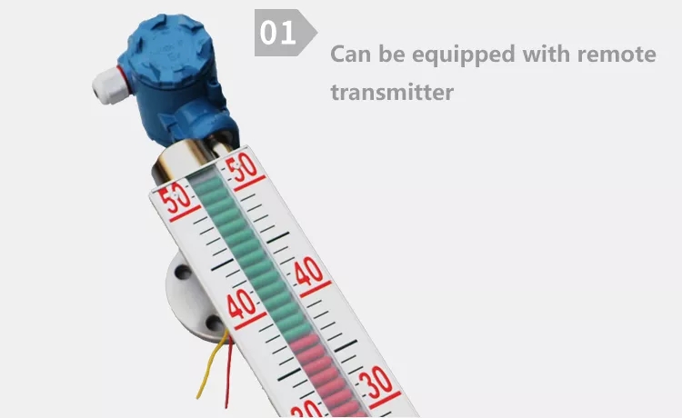 product-Kaidi KD magnetic level gauge with level transmitter 4-20mA for level measurement-Kaidi Sens-2