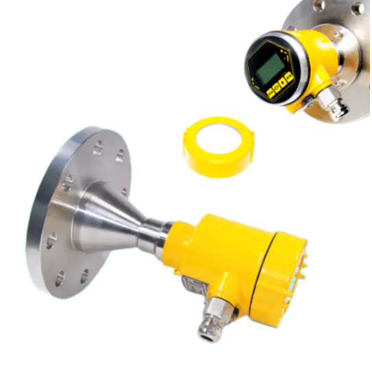 How should the radar level meter be maintained and serviced?