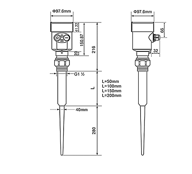 top guided wave radar level sensor company for work | Kaidi Sensors