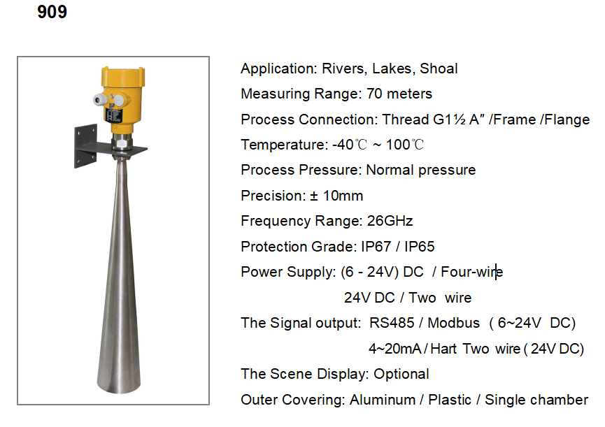 Kaidi Sensors radar type level transmitter for business for industrial
