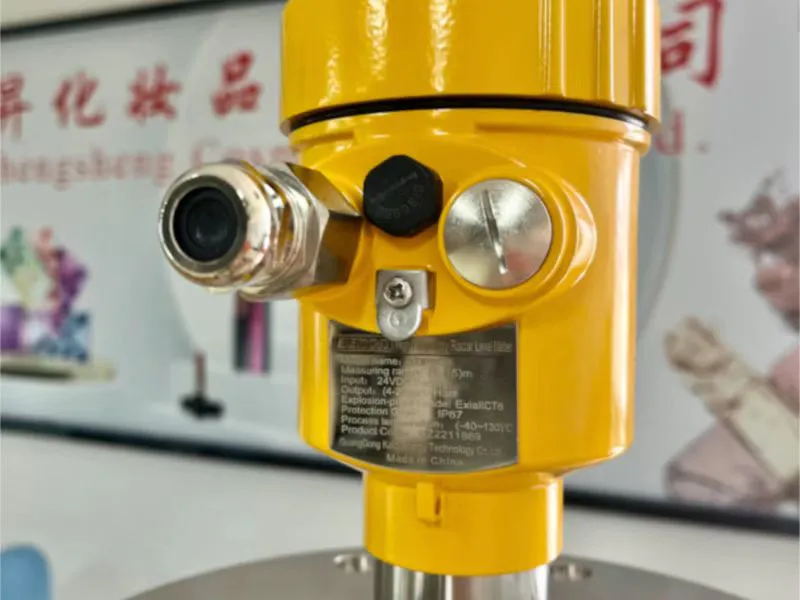 What is the difference between the frequency applications of radar level gauges?