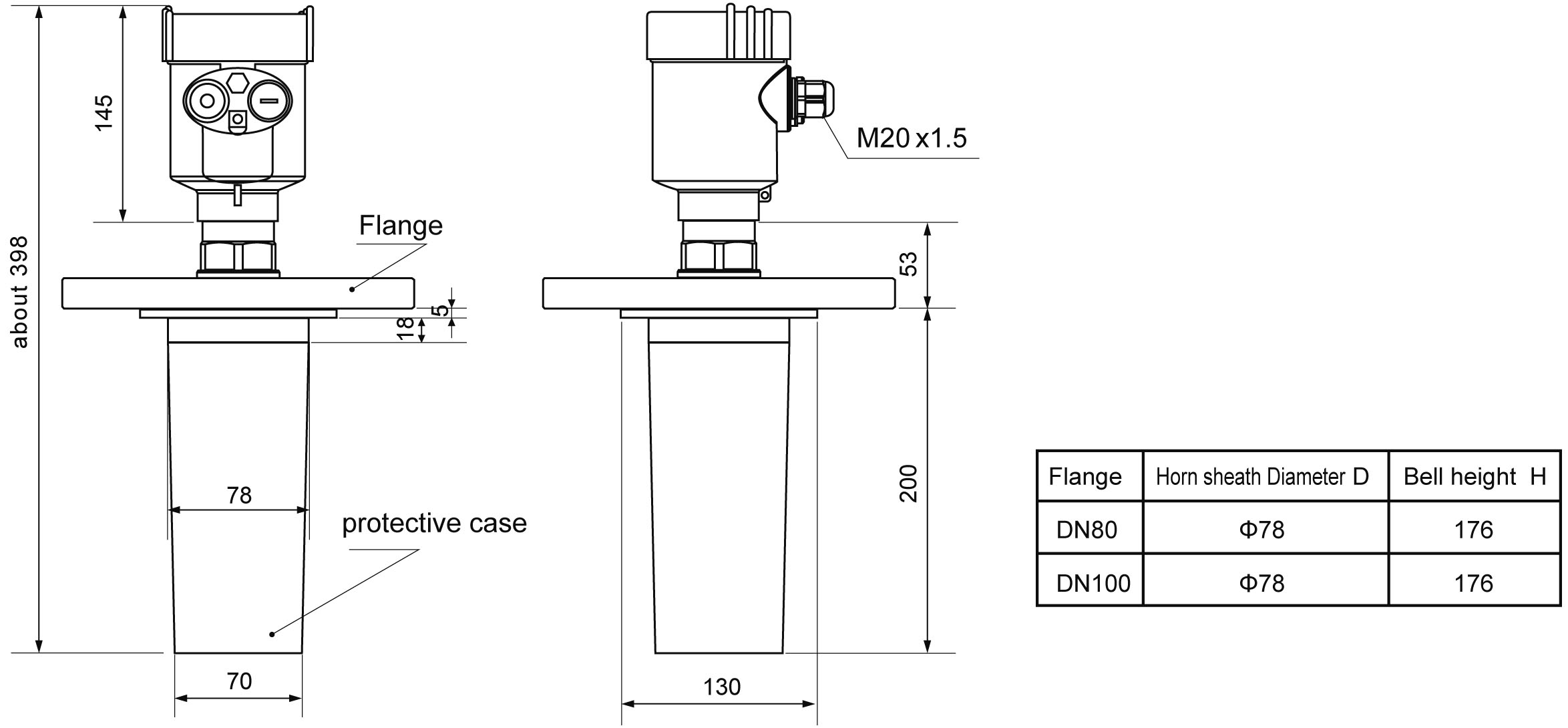 product-Kaidi KD-902T High Frequency Non Contact Radar Level Meter Liquid Level Sensor Indicator Mea-5