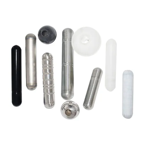 What causes the magnetic float of a magnetic flap level meter to sink?