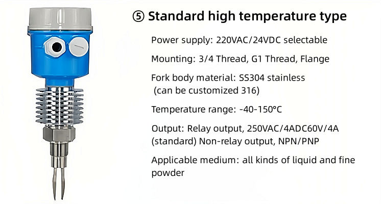 product-Kaidi Sensors-Caddy KD YH300 Vibrating Fork Level Switch-img-3