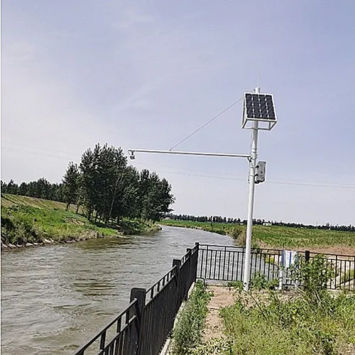 How does the automatic water level monitoring system collect data?