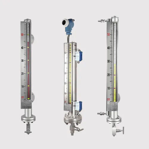 What kind of function can be realized by magnetic flap level meter with magnetic switch?