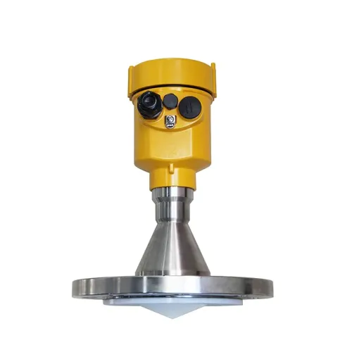 Radar material level meter in building materials factory loading system material level measurement application