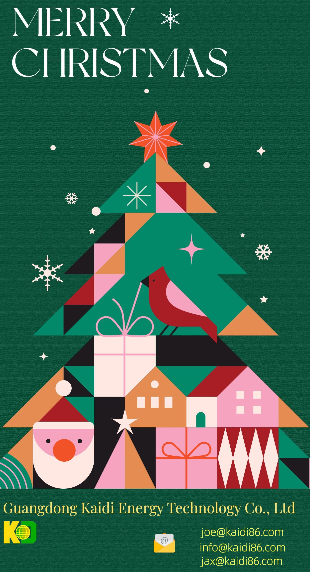 Thank you for your trust as we embark on new journeys together. Guangdong Kaidi Energy Technology Co., Ltd. wishes you a Merry Christmas!