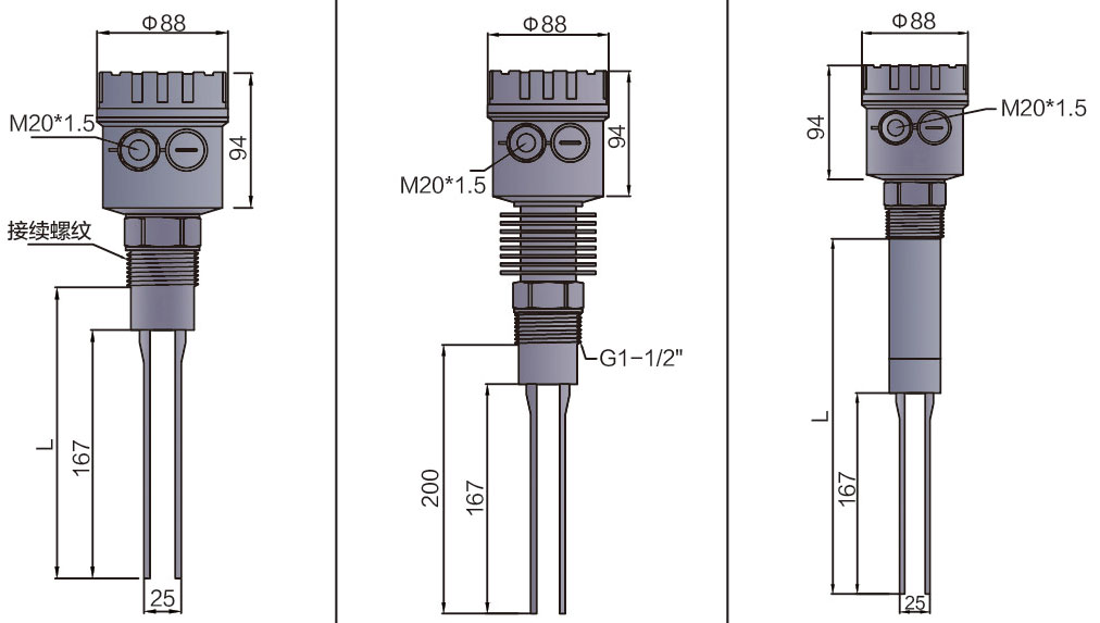 Kaidi Sensors vibrating fork level switch suppliers for industrial