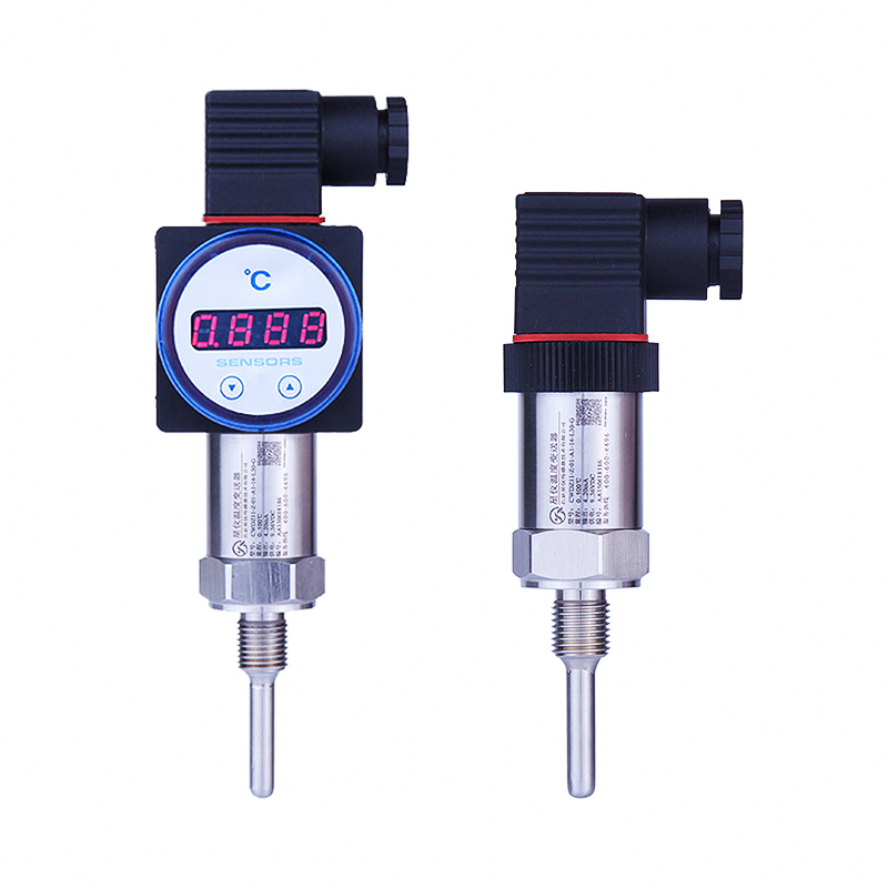 Temperature Transmitter with Display and RTD Sensor