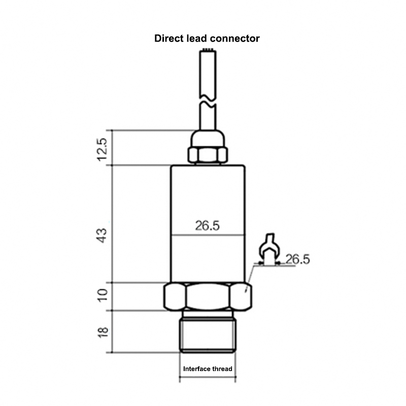 Aviation plug pressure transmitter Aviation plug pressure transmitter