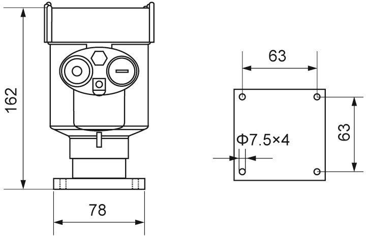 KAIDI rosemount guided wave radar level transmitter for business for detecting